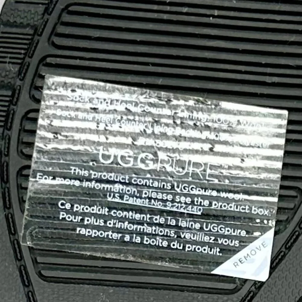 NW/B Ugg Arleta Wedge Waterproof Black Silver Buckle Boots Size 9.5 - Picture 8 of 12